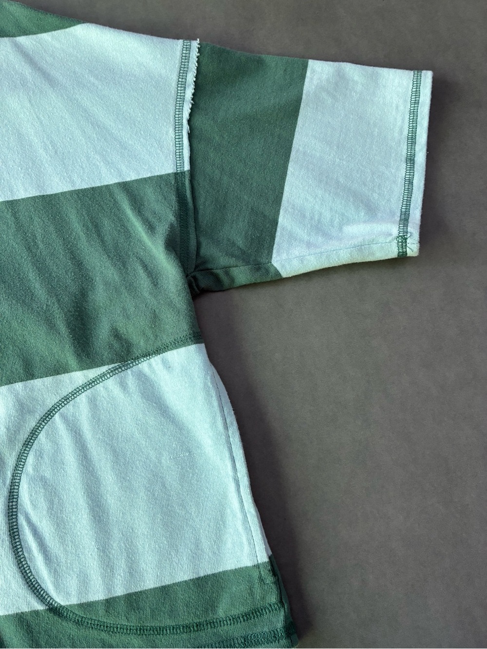 Free People Movement Retro Rugby Striped Pullover & Shorts Set Heritage Green - Picture 7 of 11